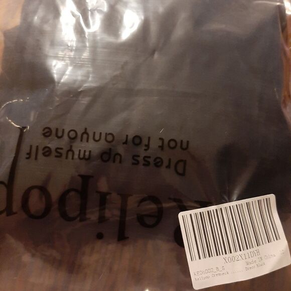 New Small Relipop Black Ruched Mini Dress Little Black Dress - Picture 5 of 7